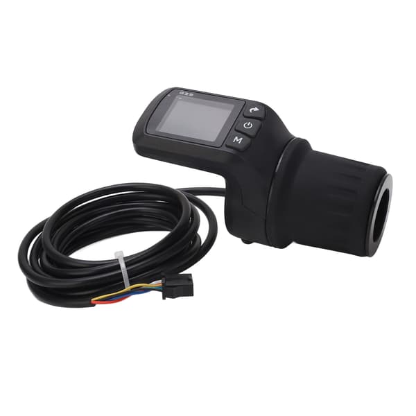 Elektrisk sykkel LCD-skjermsett med halvt styre, 5-pins ledning, 24V-60V spenning, ABS