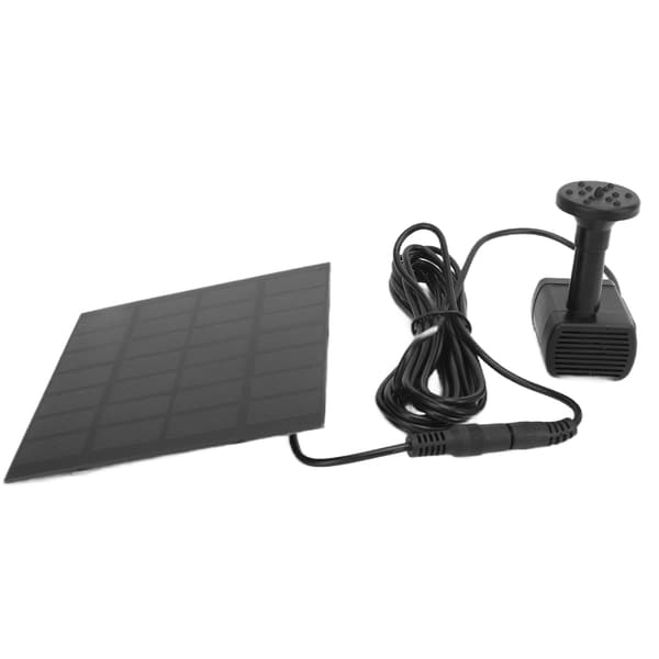 Flydende solcelle springvandspumpe med sprinkler til fuglebade, have, akvarium