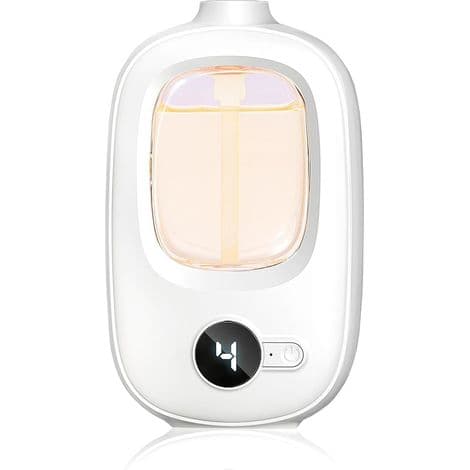 Veggmontert, oppladbar eterisk oljediffuser, 4 spraymoduser, ultralydforstøvning, aromaterapiluftfukter.