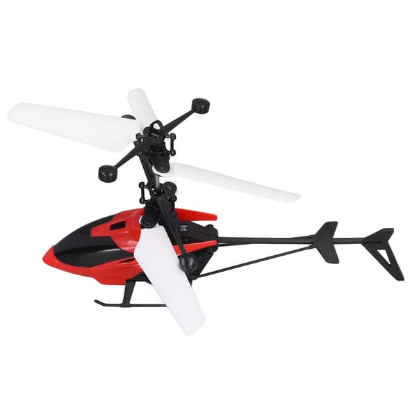 Mini RC Helikopter med Automatisk Induktion, Stabil Hastighet, Fallsäker, Röd Belyst