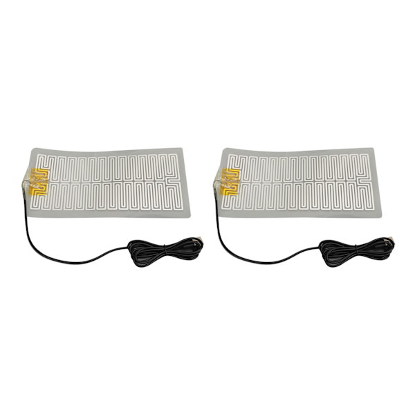2 st USB 5V midjevärmedynor i metall med 150 cm kabel