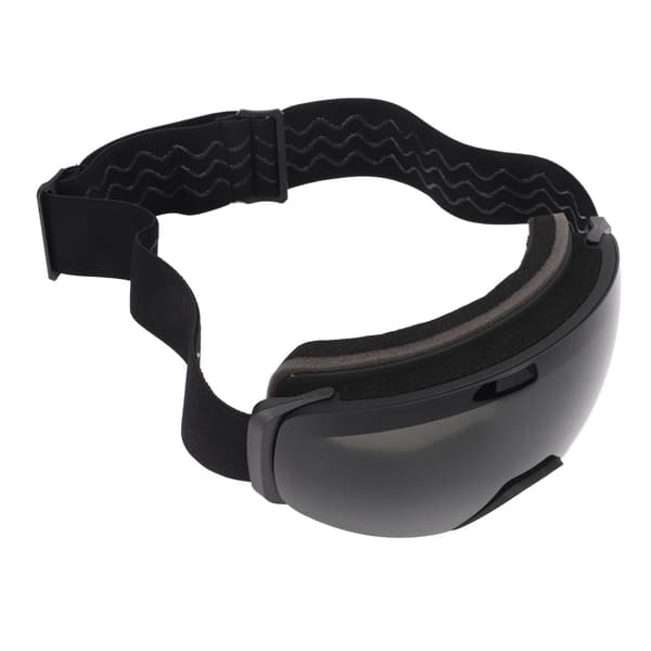 Skibriller med utskiftbare magnetiske linser, antidugg, doble lag, for menn og kvinner, svart