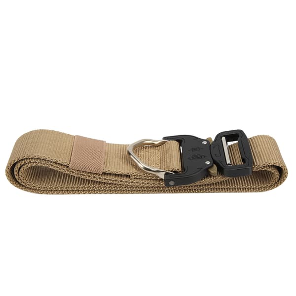Justerbart 125 cm nylon militærbælte til forklæde, bukser, udendørs træning, khaki
