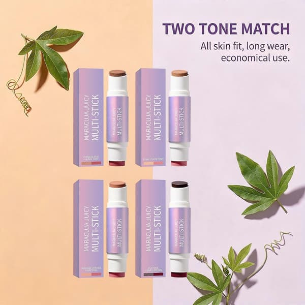 2-i-1 Concealer Stick, Full Dekning Ansiktsmakeup Concealer, Dobbel Fargekorrigerende Stick, Krøll