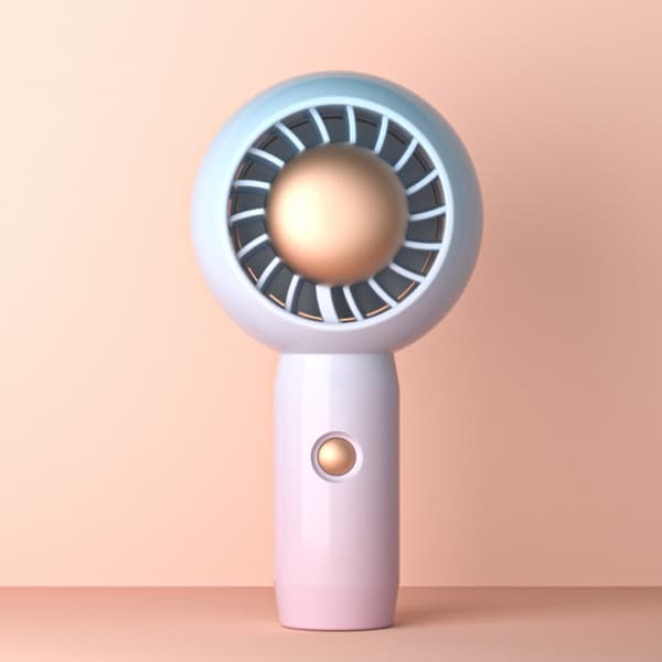 Mini bærbar genopladelig ventilator med aromaterapi, lydløs, til rejser og hjemmet
