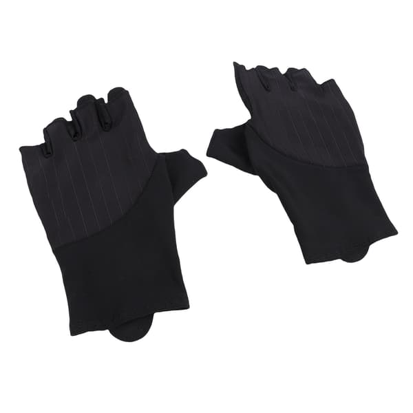 Cykelhandsker Halvfinger Anti-slip Stødabsorberende Åndbar Reflekterende Sort XL