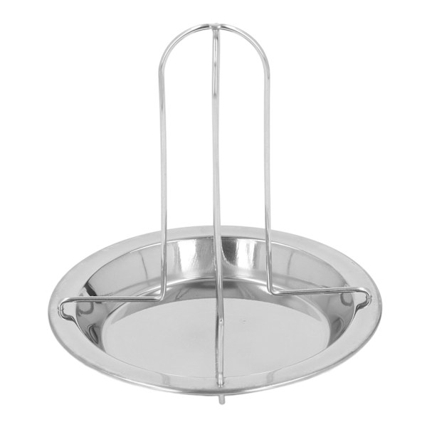 Vertikal grill i rustfrit stål til stegning af kylling med non-stick og spildsikker plade til camping