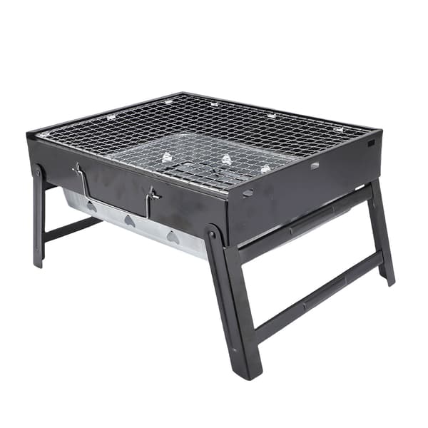 Bärbar hopfällbar kolgrill i järn för bord utomhus BBQ Camping Picknick