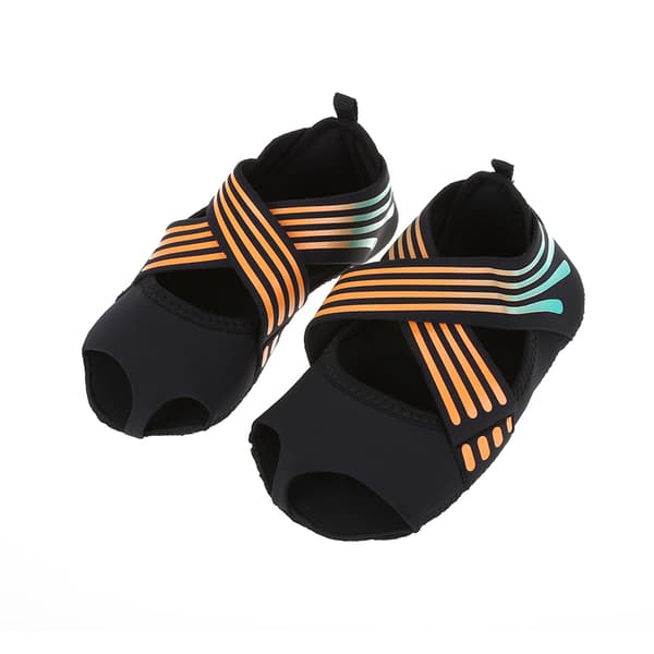 Mjuka halkfria yogaskor för Pilates, Barre Dansträning, Orange (Storlek 35-36)