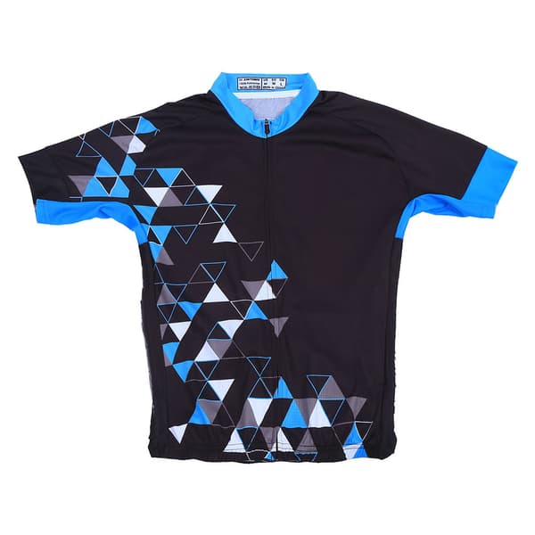 Cykeltrøje til mænd, kortærmet, sommer, polyester, størrelse S