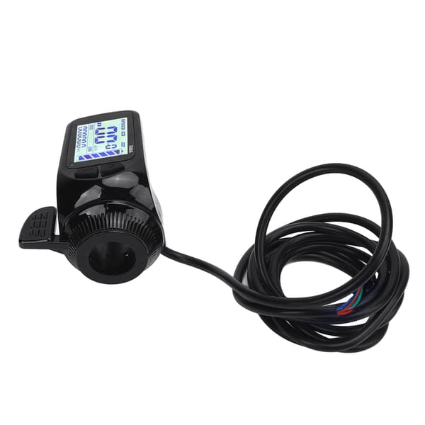 Tommelfingergas med LCD-display til elcykel, speedometer, scooter/cykeltilbehør.