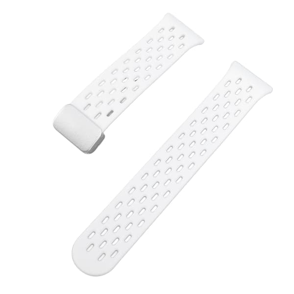Åndbar silikonearmbånd med quick release til Galaxy Fit3 Hvid - Let og stilfuld