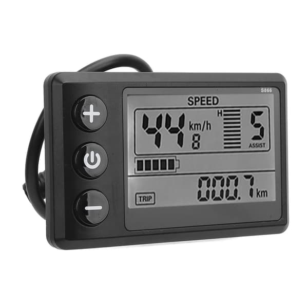 LCD Display El-Scooter S866 24V 36V 48V 60V Kontrolpanel Vandafvisende 6 Ben