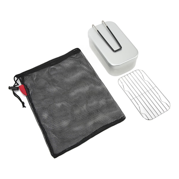 Damperhyldesæt til madkasse med foldbart håndtag, aluminiumslegering, til camping og picnics