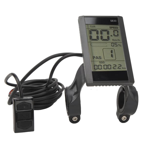 S830 Multifunktionel 24V 36V 48V LCD-displaymåler til elcykler - Vandtæt
