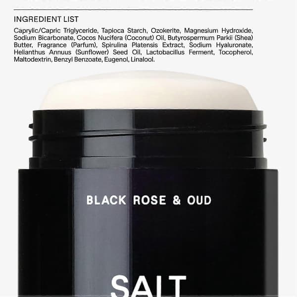 Salt Stone Unisex Black Oud ExtraStrength Aluminiumfri Deodorant 50ML