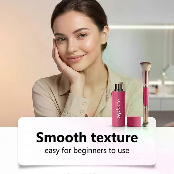 Multifunktionel ansigtscremestick, kan bruges på læber og kinder - Pink blush stick