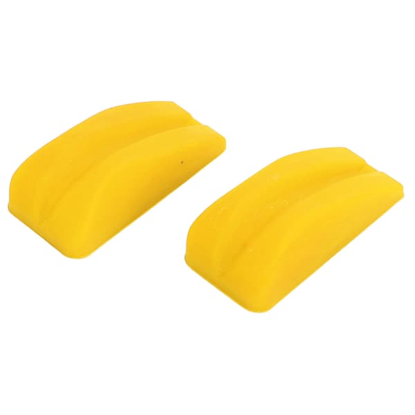 2 st stötdämpare båge gummi vibrationsdämpare ljuddämpare rep gul