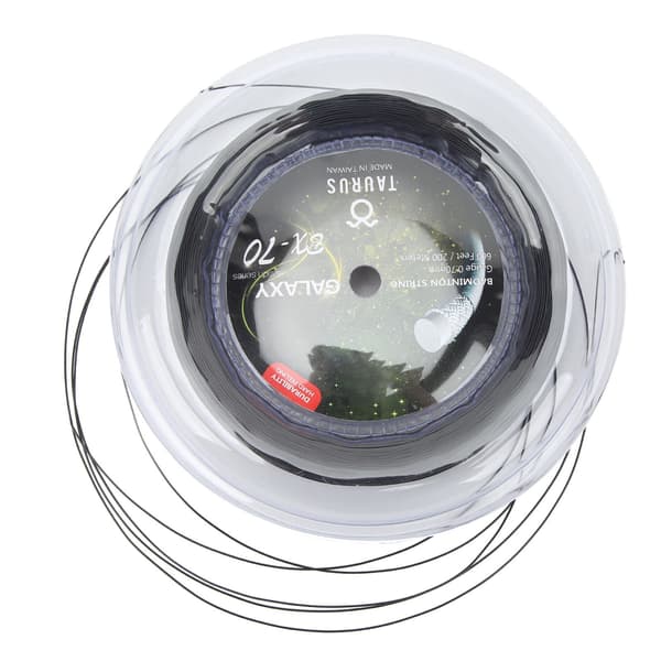 POWERTI BX70 Høyelastisk Nylon Badmintonstreng 0,7 mm 200 m Svart for Racketer