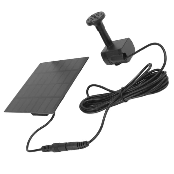Flydende solcelle springvandspumpe med sprinkler til fuglebade, have, akvarium
