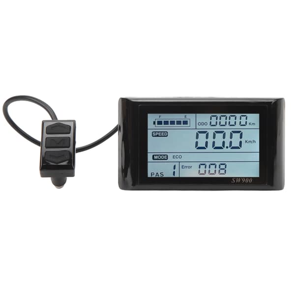 LCD-skjerm for elsykkel 5-pinners 24V 36V 48V Lett vanntett kontrollpanel