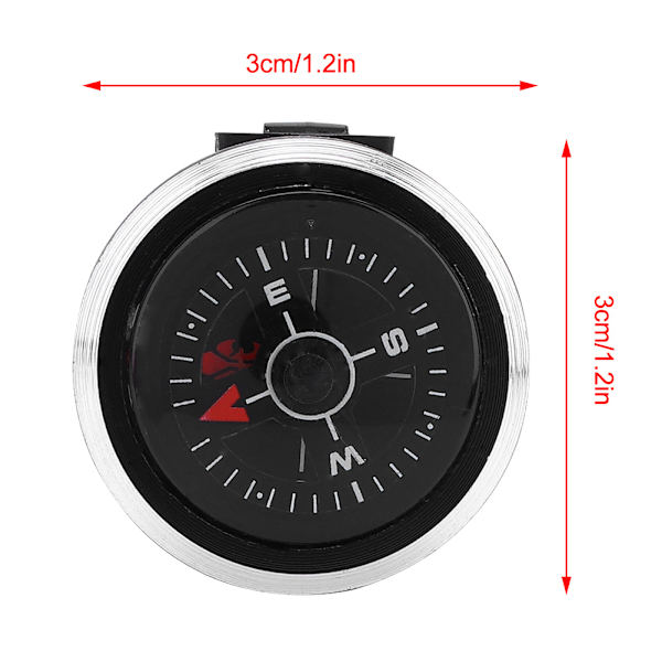 Bærbart skydearmbåndskompas til camping, vandreture og navigation med urrem