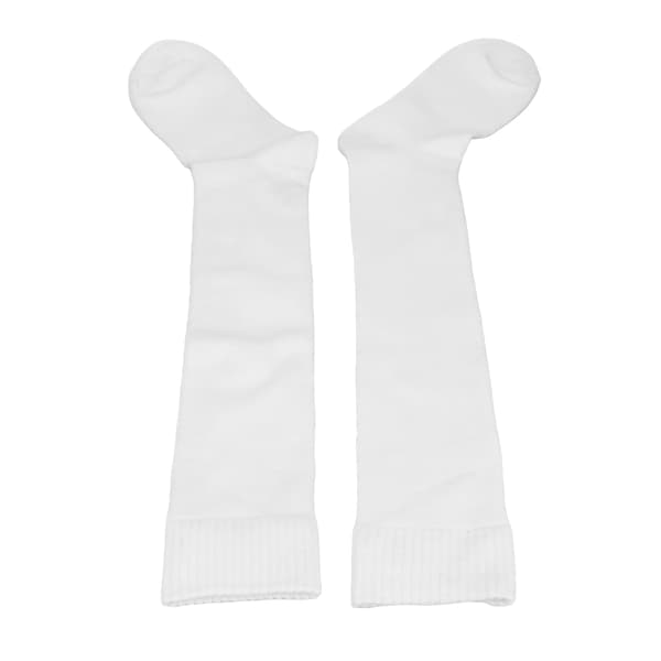 Unisex beskyttende tykke bomullsfechtesokker for kårde sabel florett hvit M