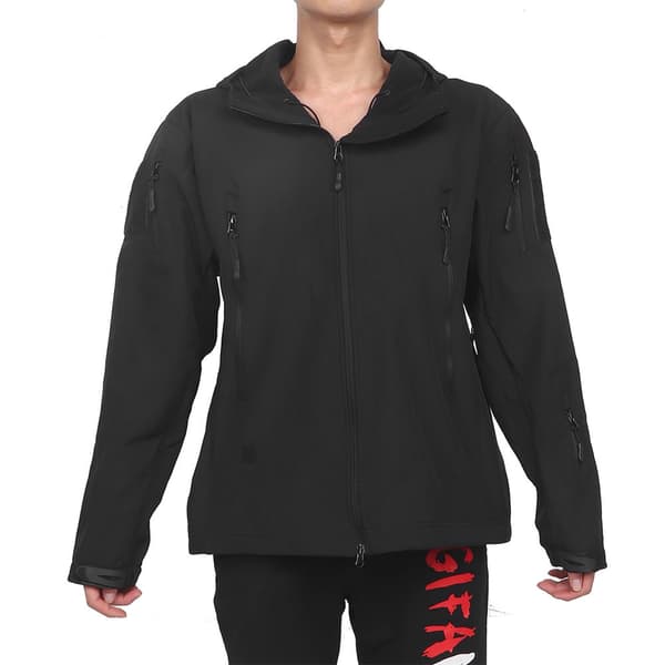 Soft Shell Polyesterjacka för utomhussport, varm, kamouflage, XXXL