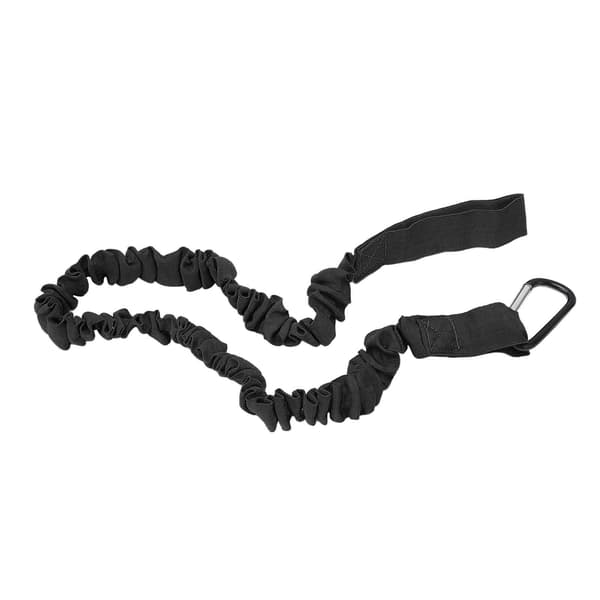 Elastisk snor til kajakpagaj, letvægtsnylon, alsidig, til kano, surfing, fiskeri, sort