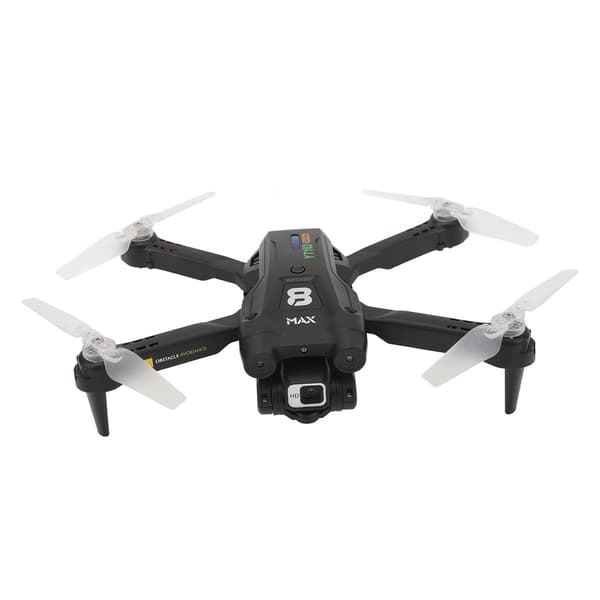 RC Quadcopter FPV Drone med LED-åndedrætslys, optisk flow-svæv og 360° forhindringsundgåelse.