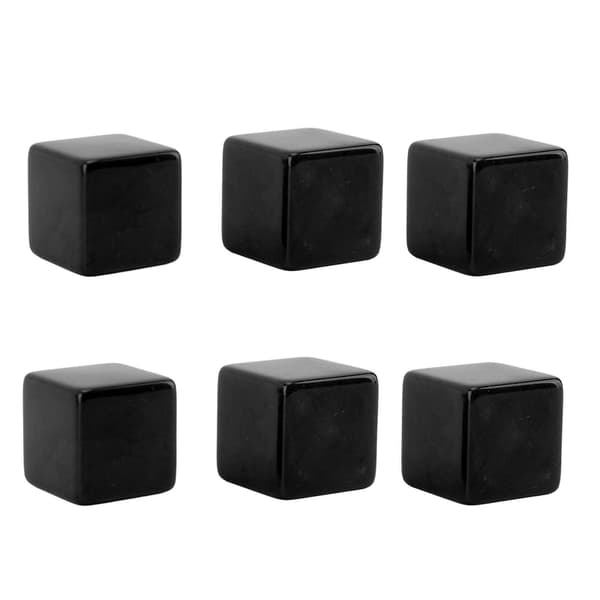 6 STK Tomme Plastterninger DIY Uferdige Kuber 6 Sider for Undervisning og Brettspill