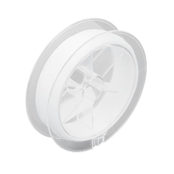 Vaxfri flugfiskelina 20LB 50m Slitstarkt polyestermaterial Vit