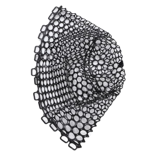 Udskiftningsfluefiskenet, dyb gummi, 32 cm, sort krypteret net