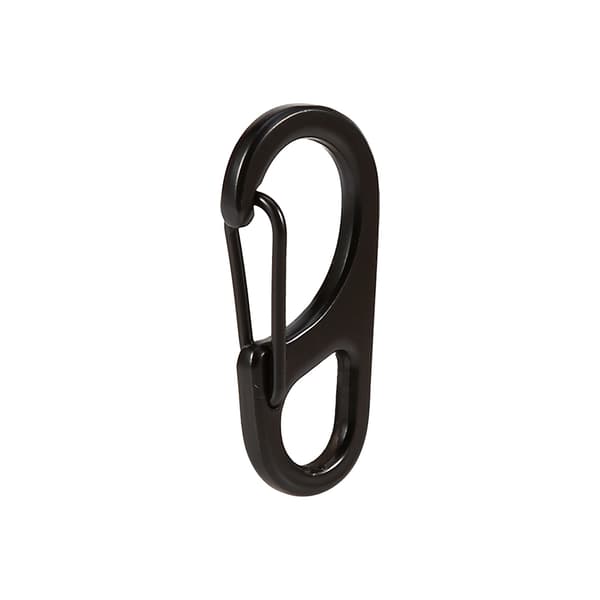 5 STK Quick Release Spænde EDC Nøglering Nyttig Holdbar Metal Karabinhage (Sort)