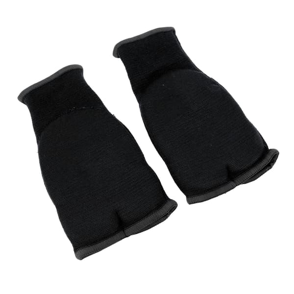 Bokse Håndbind Halvfinger Gel Anti-Slip Nylon Håndledsstøtte Unisex Sort S