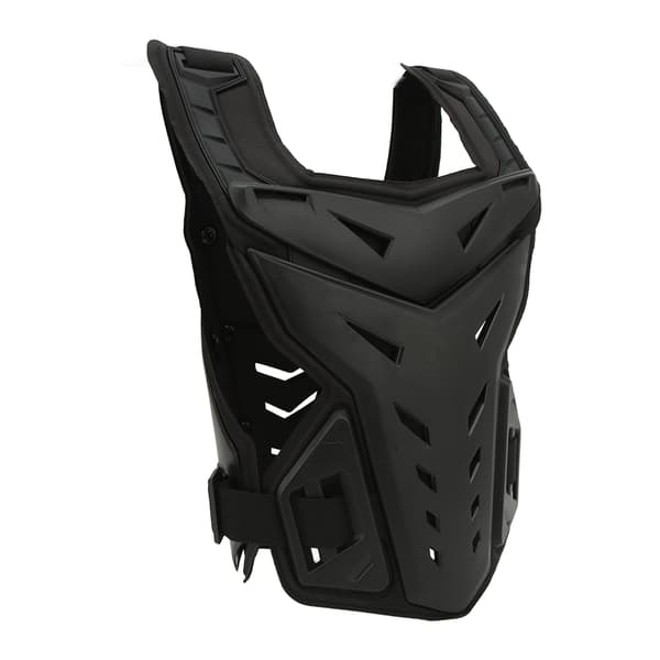 Motorcykel Rustning Vest, Unisex, Bryst- og Rygbeskyttelse, Stødabsorberende, Åndbar, Sort