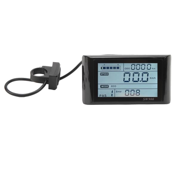 LCD-skjerm for elsykkel 5-pinners 24V 36V 48V Lett vanntett kontrollpanel