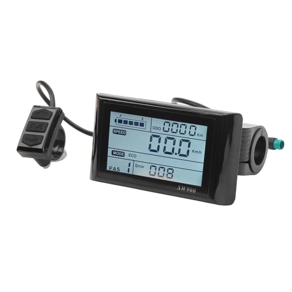 LCD-skjerm for elsykkel 5-pinners 24V 36V 48V Lett vanntett kontrollpanel