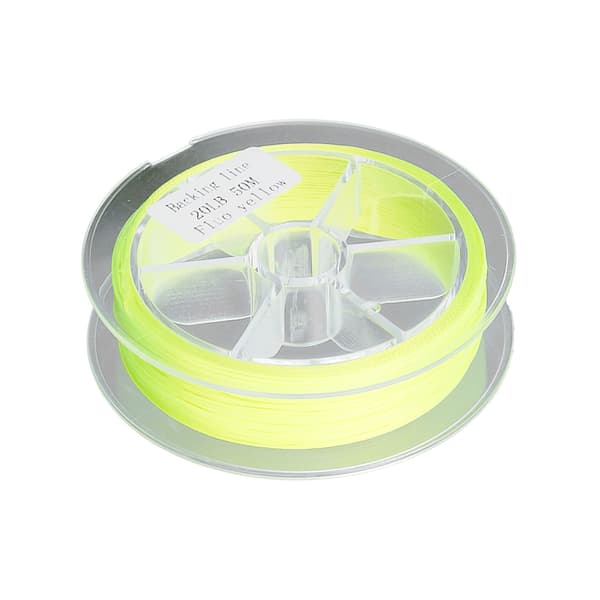 Vaxfri flugfiskelina 20LB 50m Fluorescerande gul polyestermaterial