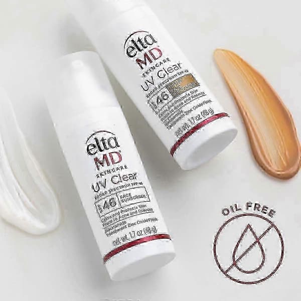 EltaMD UV Daily SPF 40/46 Ansiktssolskyddsmedel med zinkoxid, daglig ansiktskräm med