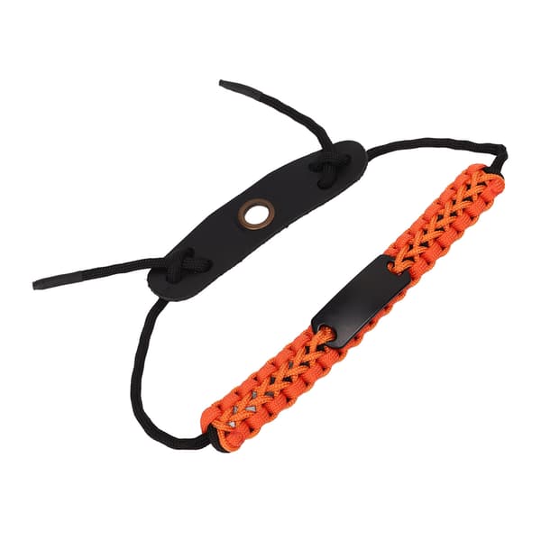 Justerbar handledsrem i nylon för pilbåge, orange, för jakt och skytte