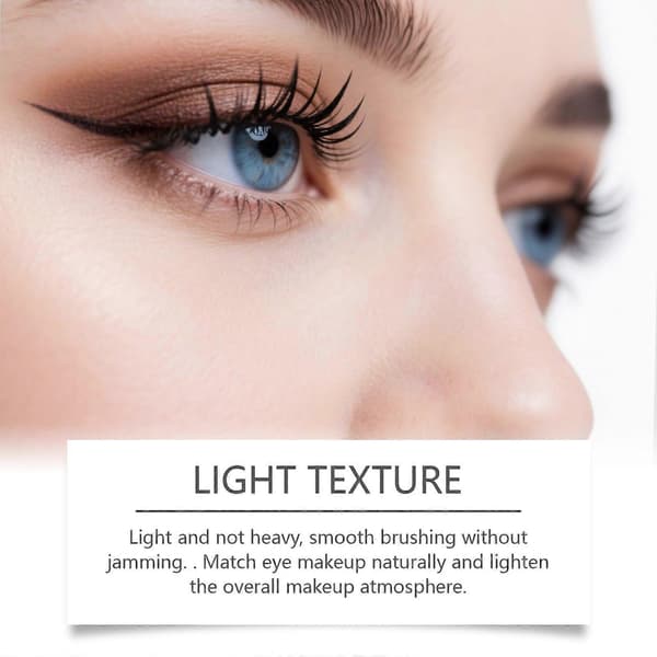 Sort metallisk stick mascara, langtidsholdbare 5D buede vipper, vaskbar metallisk stick mascara.