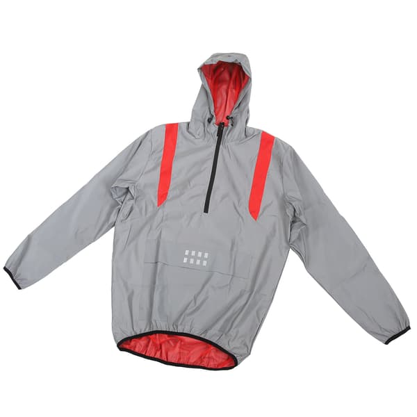 Reflekterande cykeljacka, långärmad, vattentät, vindtät, sidofickor, polyester, utomhus storlek M