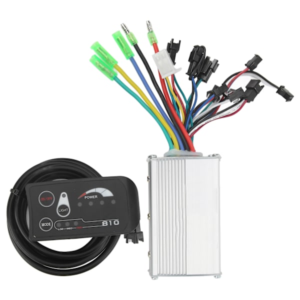 Elcykel Motor Controller Kit 48V 250W 350W med LED Panel 810