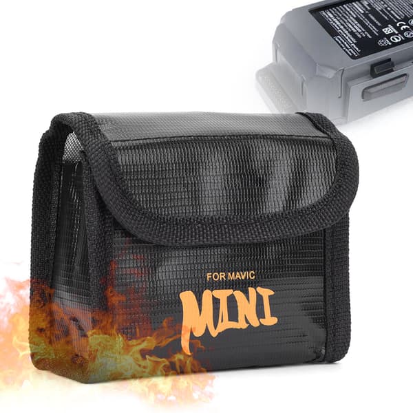Eksplosjonssikkert batterideksel, høytemperaturbestandig, for Mavic Mini, svart