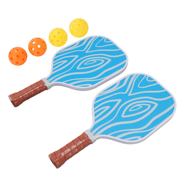 Fiberglas Pickleball Paddle Sæt med 4 Bolde og Opbevaringstaske