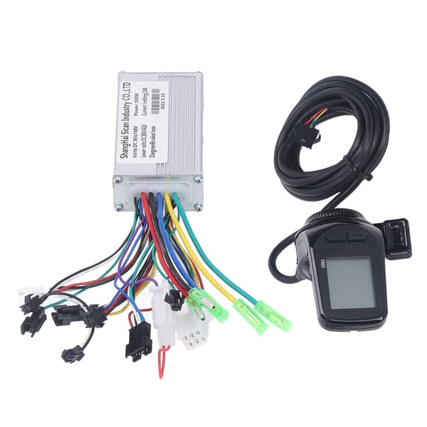 350W 36V 48V børsteløs motorkontrollersett med LCD-panel S886 for elsykkel