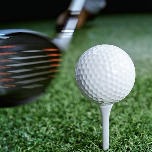 Golfboldopbevaringsetui med 3 bolde og 3 holdere - Let og holdbart PVC