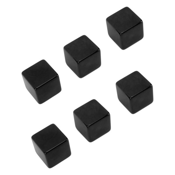 6 STK Tomme Plastterninger DIY Uferdige Kuber 6 Sider for Undervisning og Brettspill