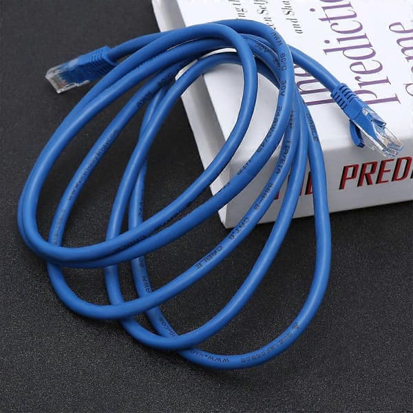 2-meters RJ45 Ethernet-kabel, CAT6 nettverkspatchkabel, internettilkoblingskabel